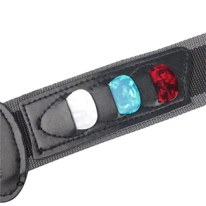 Sangle de guitare en nylon réglable avec extrémités en cuir PU et 3 porte-médiators pour guitare <span class=keywords><strong>acoustique</strong></span> – Offre Spéciale - Product Image 3