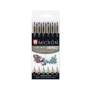 ปากกาหัวแหลม SAKURA Micron ชุด 6 ด้าม คุณภาพสูง ซื้อออนไลน์ ขายส่ง ชุดปากกามาร์คเกอร์สำหรับงานศิลปะ - Product Image 2