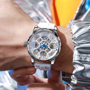 <span class=keywords><strong>Montre</strong></span> Homme Authentique à Succès Mondial, Étanche, Mécanique Automatique, Sportive, Lumineuse, avec Design <span class=keywords><strong>Paul</strong></span> Trèfle à Quatre Feuilles et Cadran Creux - Product Image 2