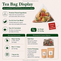 Thé Détoxifiant pour le Foie 5g, aux Plantes Chrysanthème, Graines de Cassia, Bardane, Chèvrefeuille, Sachets de Thé pour la Santé des Yeux, Sachet Détoxifiant, Thé Chinois en Gros