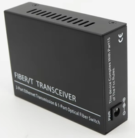 Convertisseur de média Ethernet à fibre optique monomode double fibre TiNCAM 20KM 2*RJ45+1*SC Gigabit pour caméra CCTV