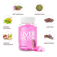 Gummies Détox Foie Véganes à l'Extrait de Chardon-Marie – Détoxification & Réparation pour Adultes – Complément Vitaminique – Déconseillé aux Nouveaux-nés
