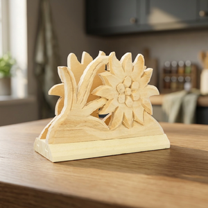 Top Trending B.S. INTERNATIONAL American Style Handmade Eco-friendly Portable Hanging Wooden Napkin Tissue Holder Model BS-0269 - Product Image 1