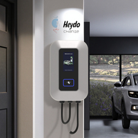 Nouvelle station de recharge pour véhicules électriques NECS Type 2 7kW 32A AC, câble de 5 m, boîtier en plastique compact CE, utilisation en extérieur IP55, garantie de 24 mois