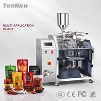 Machine d'emballage de sachets préformés multifonctionnelle à commande PLC haute vitesse pour la sauce chili et les condiments