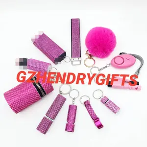 Wholesale Bulk Self Defense Keychain Accessories Personal Emergency Safety Gadgets Tools Spray Shell Women Self Defense Keychain