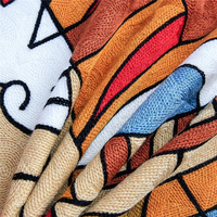 Housse de coussin épaisse thème Picasso, taie d'oreiller en tricot, avec broderie, décoration de la maison, Art abstrait, populaire,