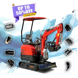 Miễn phí vận chuyển Mini Digger 1.2ton 1.5 tấn Mini Máy xúc xô máy giá rẻ Crawler giá cả cạnh tranh 1 tấn máy xúc