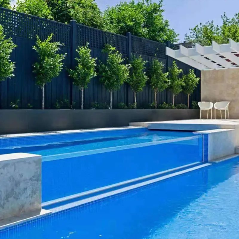 Xitu-üreticileri kaynağı özel boyut büyük şeffaf Infinity Villa otel zemin yeraltı akrilik yüzme havuzu