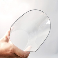 Panneau en plastique traité sur mesure, panneau en polycarbonate, panneau en plastique PC hautement transparent