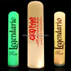 Custom Advertising inflatable led light pillars column tubes with printing logo for commercial event promotion