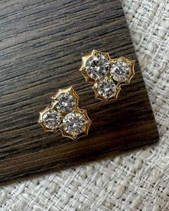 Diamond <b>Stud</b> <b>Earrings</b> in 925 Sterling <b>Silver</b> Timeless Designer Fine Jewelry for Women Wedding Celebration Gift - Product Image 3