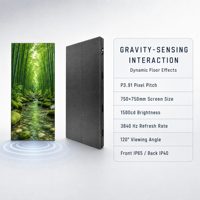 Vishow 5.0 - Plancher de danse LED interactif coloré sensible à la pression P3.91 pour intérieur, avec garantie de 2 ans