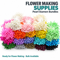 Fournitures pour la fabrication de fleurs : lots de pétales de perles pour fleurs artificielles, artisanat floral fait main et commandes en gros