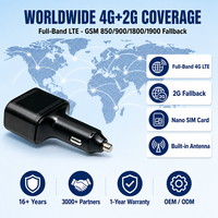 Keson KS201 Chargeur de voiture 4G Traceur GPS Plug and Play Global 16 Bandes LTE Antenne intégrée SOS GPS Beidou CE Vente en gros OEM