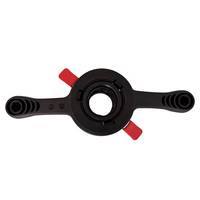 YuanMech WB-006 Noir 36 38 40mm Pas de filetage 3mm 4mm Équilibreuse de roues à dégagement rapide avec écrou à aile Garantie 14 mois
