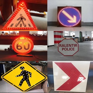 Signalisation routière solaire à LED clignotante pour passage piéton - Product Image 3