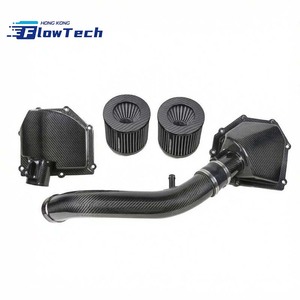Pre-Preg Dry Carbon Fiber Cold Air Intake System for BMW F80 M3 F82 F83 M4 F87 M2 Competition S55 3.0T – High Flow Filters - Product Image 1