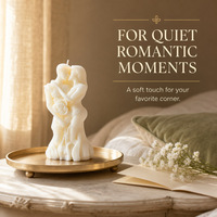 Embrace Sculpturale Geurende Wax 3D Liefdesbeeld Kaars Romantische Huwelijksverjaardag Valentijnsdag Huisdecoratie Decoratief Cadeau Kaars