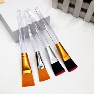 แปรงพอกหน้าด้ามใสขนแปรงนิ่มสีขาว,อุปกรณ์ใช้สำหรับบำบัดผิวหน้าอุปกรณ์ใช้กำจัดโคลน - Product Image 4