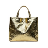 Cuir synthétique PU métallisé froissé brillant effet feuille d'aluminium pour sacs et boîtes à bijoux