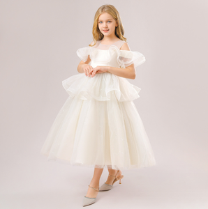 Vestido para niños <span class=keywords><strong>Amazon</strong></span> transfronterizo 2023 nueva malla pomposa falda flor niño rendimiento vestido <span class=keywords><strong>de</strong></span> niña <span class=keywords><strong>de</strong></span> gama alta - Product Image 2