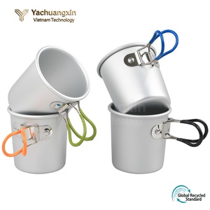 Wholesale <b>Camping</b> Folding Aluminum Alloy 150ml Portable Lightweight Coffee Mug for Outdoor Use - Product Image 2