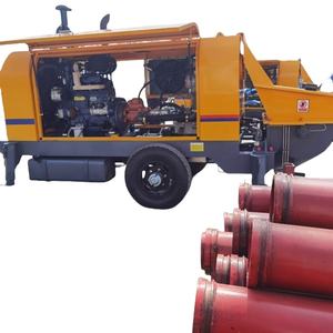 Mini pompe à béton diesel personnalisée Petites pompes de transport de béton portables Prix des pompes à béton - Product Image 3