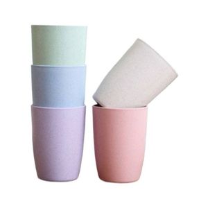 Eco-friendly Wheat Straw Drinking Cup Japanese Style Unbreakable Thickened <b>Large</b> Water <b>Mug</b> for Kids Home School Kitchen - Product Image 1
