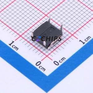 TS-1080D-A1B2-D2 Tactile Switch Through hole Component (THT) Switch Single Pole Single Throw Round Button 1.8N Through Hole - Product Image 2