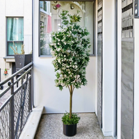 Arbres de plantes artificielles vertes pour décorations intérieures et extérieures Festive Holiday Christmas New Year Valentine's Day Mother's Day