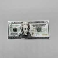 Lot de billets de banque américains en argent plaqué, étanches, pour collection, 5, 10, 20, 50, 100, 200, 500, 1000 dollars, idéal pour un cadeau