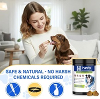 ODM/OEM Marque Privée Friandises Tendres Anti-Puces et Tiques pour Chiens, Huile de Poisson, Vitamines, Levure de Bière, Minéraux, Soutien Immunitaire, Santé Articulaire