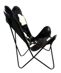 Silla de Cuero Premium Tipo Mariposa con Marco Plegable y Soporte Relajante para Dormitorio, Sala de Estar y Esquinas de Oficina - Product Image 6