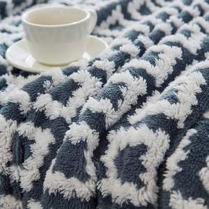 Vente de gros Jacquard neige double couche et couvertures Sherpa pour l'hiver - Product Image 3