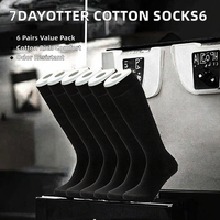 Chaussettes de printemps en coton riche résistantes aux odeurs pour usage professionnel et décontracté, hommes et femmes, 6 paires