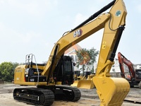 Excavatrice sur chenilles d'occasion Caterpillar 320E, système hydraulique stable, pelle de taille moyenne pour projets de construction