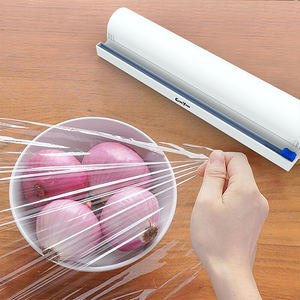 Distributeur de <span class=keywords><strong>film</strong></span> alimentaire réutilisable avec <span class=keywords><strong>film</strong></span> plastique Slide Cutter Life <span class=keywords><strong>Hack</strong></span> Gadgets pour la cuisine à domicile - Product Image 4