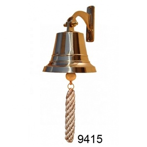 Campanas Náuticas Antiguas de Latón de 8 Pulgadas, Campanas Náuticas Montables para Barcos, Campana de Metal de Bronce Resistente en Venta - Product Image 3