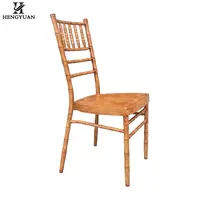 Venta al por mayor, silla moderna de aluminio dorado Chiavari con cojín, sillas para eventos, boda