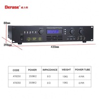 Equipo de sonido amplificador de potencia de efecto de audio profesional de alta calidad