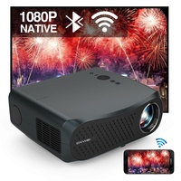 Projecteur portable LED WiFi avec télécommande Projecteur professionnel HD Smart Movie Home 1080P 4K