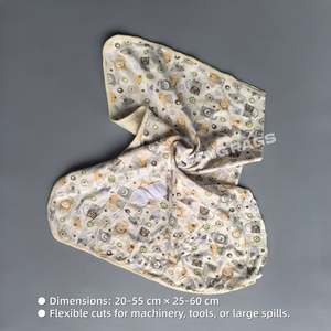 Trapo Industrial Multicolor Recortado de 10 Kg, Trapos de Algodón de Colores Claros, Ideales para Limpieza - Product Image 3