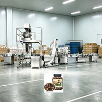 Machine de remplissage granulaire intégrée pour emballage de précision avec contrôle du poids, pour produits tels que gommages aux champignons, sucre, bonbons glacés et produits à scellage automatique