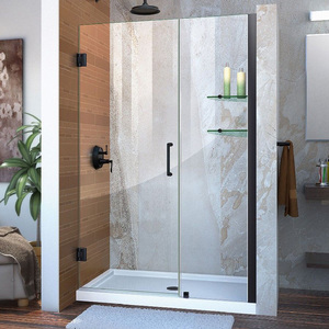 Cabine <span class=keywords><strong>de</strong></span> <span class=keywords><strong>douche</strong></span> en verre trempé avec cadre <span class=keywords><strong>noir</strong></span> pour cabine <span class=keywords><strong>de</strong></span> <span class=keywords><strong>douche</strong></span> - Product Image 2