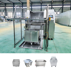 Máquina de limpieza de contenedores de basura, limpiador de recipientes de plástico para manzanas, lavadora de cestas y cajas de volteo, máquina de lavado de estanterías para autoclave - Product Image 2