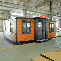 Maison conteneur extensible de 20 pieds, modulaire, préfabriquée, pliable, en kit, pour bureau à domicile, design moderne