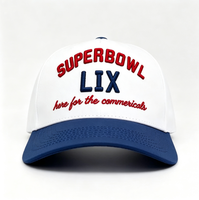 Casquette de baseball unisexe bicolore brodée, visière incurvée, boucle réglable, pour fans de sport et usage décontracté