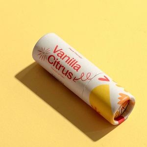 Tube en papier biodégradable personnalisable pour cosmétiques, tube cylindrique pour rouge à lèvres et baume à lèvres, vente en gros - Product Image 5