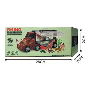 Camion de transport de dinosaures Triceratops pour animaux sauvages, modèle de dinosaure, jouet pour enfants garçons et filles - Product Image 2